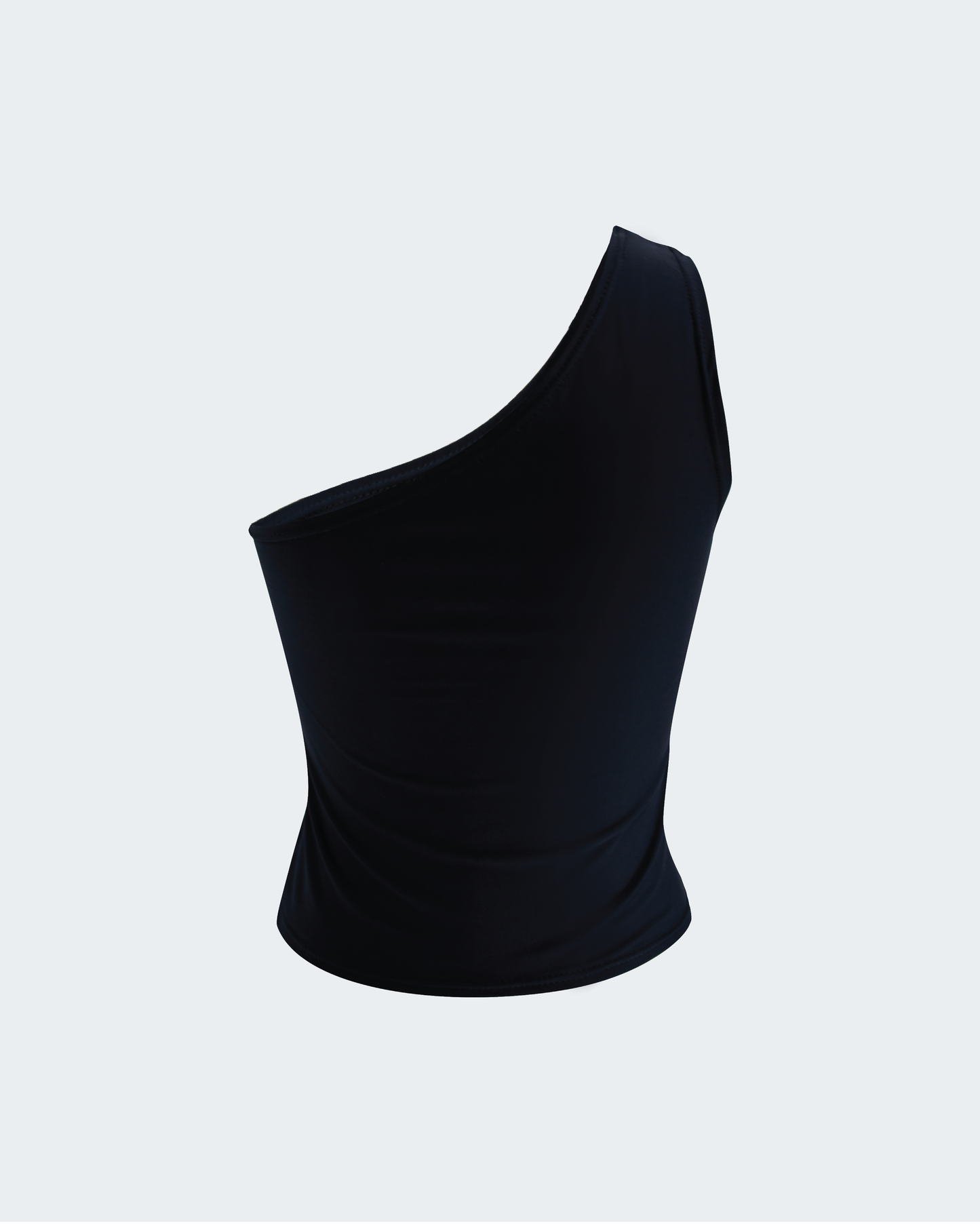 Catalina One-Shoulder Tank - Obsidian