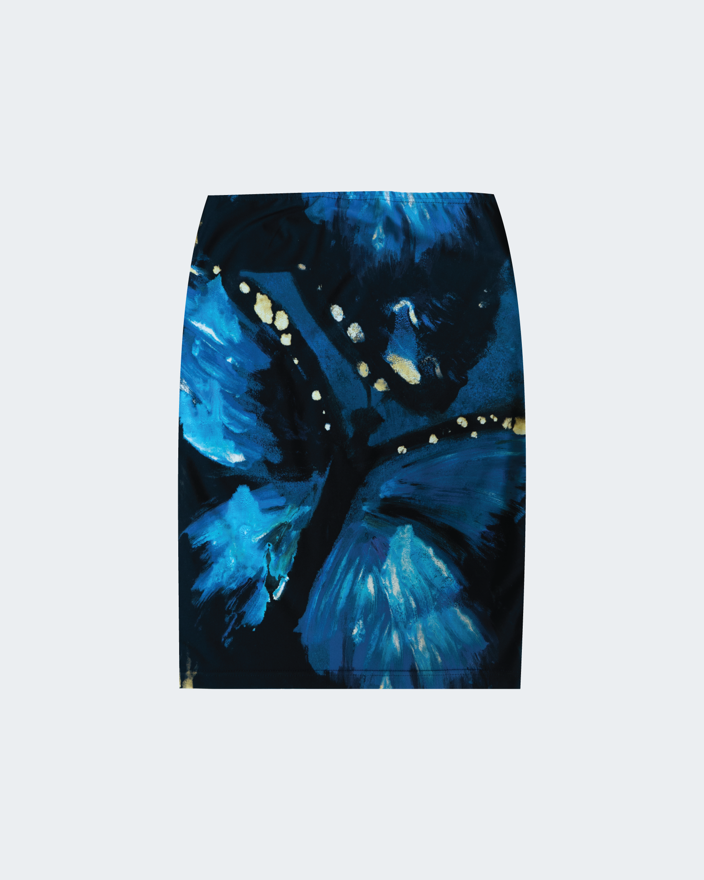 Coastline Midi Skirt- Blue Butterfly