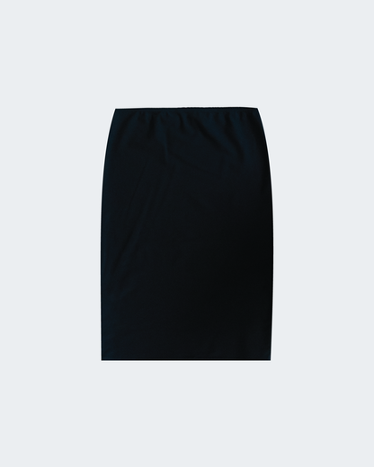 Coastline Midi Skirt- Obsidian